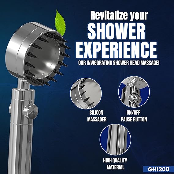 GH 1200 Universal Shower Head with Built-in Shower Filter.